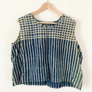 Naturally Dyed Indigo Tank Top